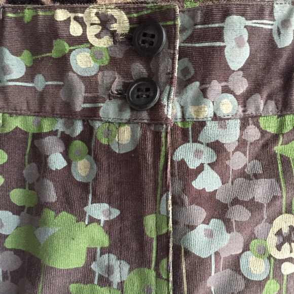 Carlisle Etcetera Painted Corduroy Pants Size 10 - Picture 6 of 8